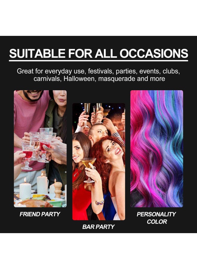 EELHOE Temporary Hair Wax Grandma Gray Colorful Hair Wax Hair Mud Color Disposable Easy Color - Image 3