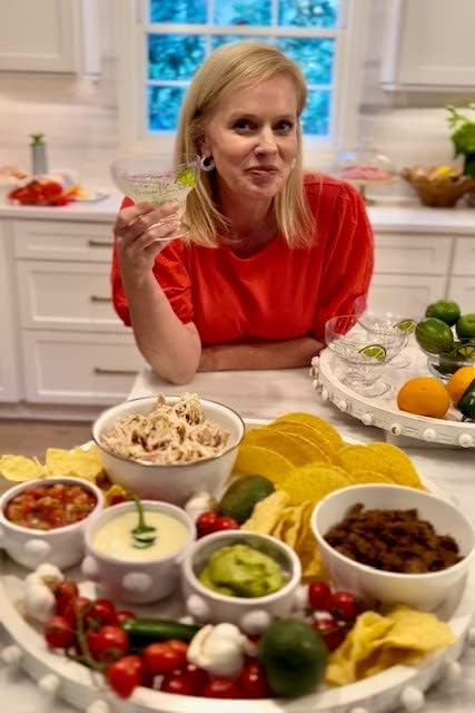 Mud Pie Triple Beaded Dip Set White dish 4 14 x 12 34  spoon 5 12 - Image 3