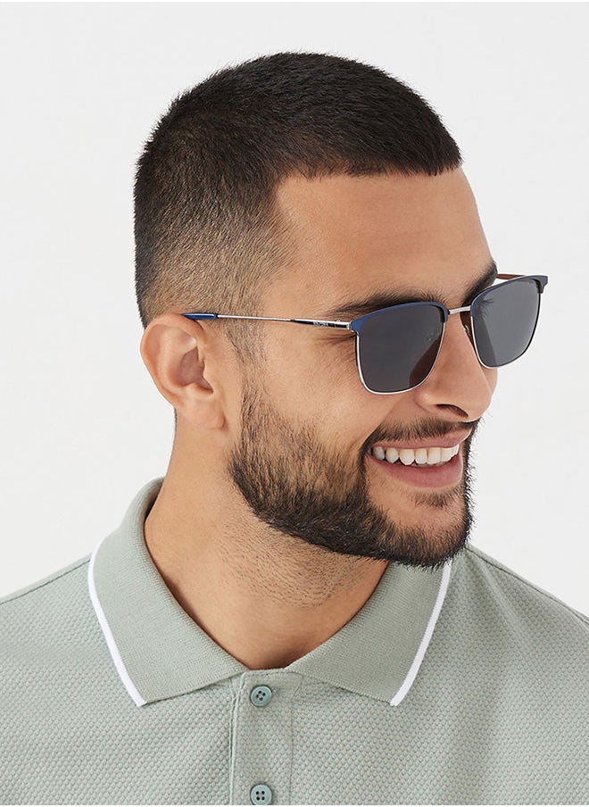 30Sundays - 30Sundays RELIC,Men Sunglasses, Rectangle Sunglasses, UV Protection: UV400 (Blue,Black) - Image 1