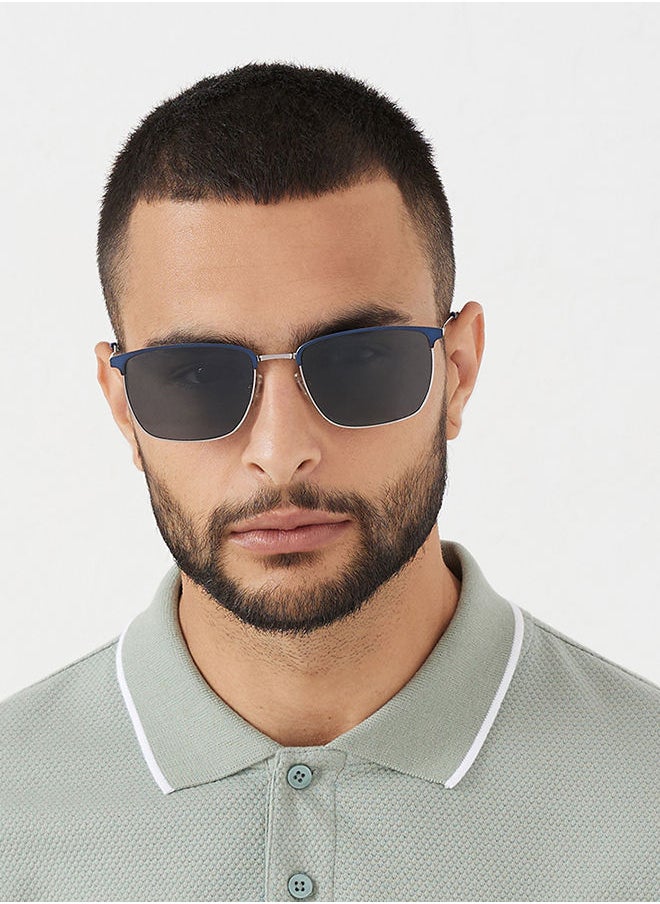 30Sundays - 30Sundays RELIC,Men Sunglasses, Rectangle Sunglasses, UV Protection: UV400 (Blue,Black) - Image 1