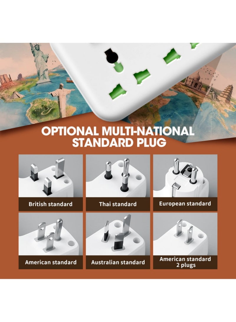 JINFANLI British standard one to multi-hole universal socket conversion socket multi-function travel socket wireless outlet USB socket strip - Image 3