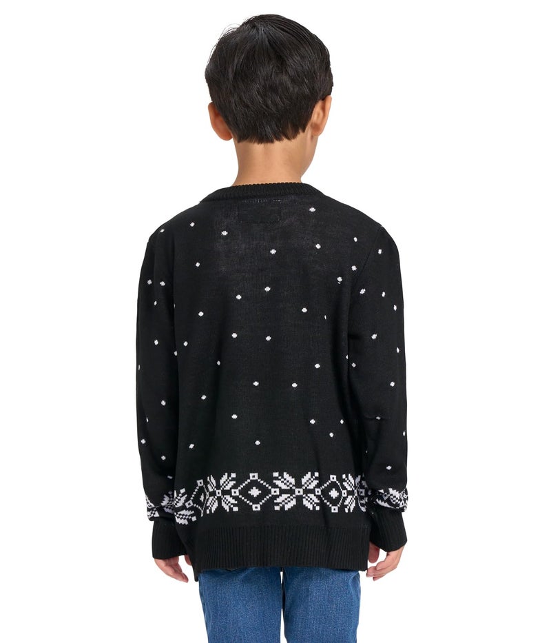Tipsy Elves Christmas Sweaters for Kids - Children's Cute and Tacky Ugly Pullovers for Boys and Girls Youth Holiday Knitwear - Youth Red Tacky Tinsel Christmas Sweater Size X-Large - Image 3