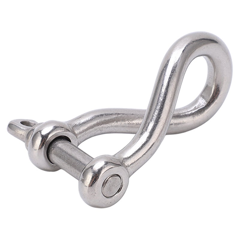 Stainless Steel Twist Shackle Marine Grade 8mm Yacht Boat Twisted Anchor Shackle (M8) - Image 4