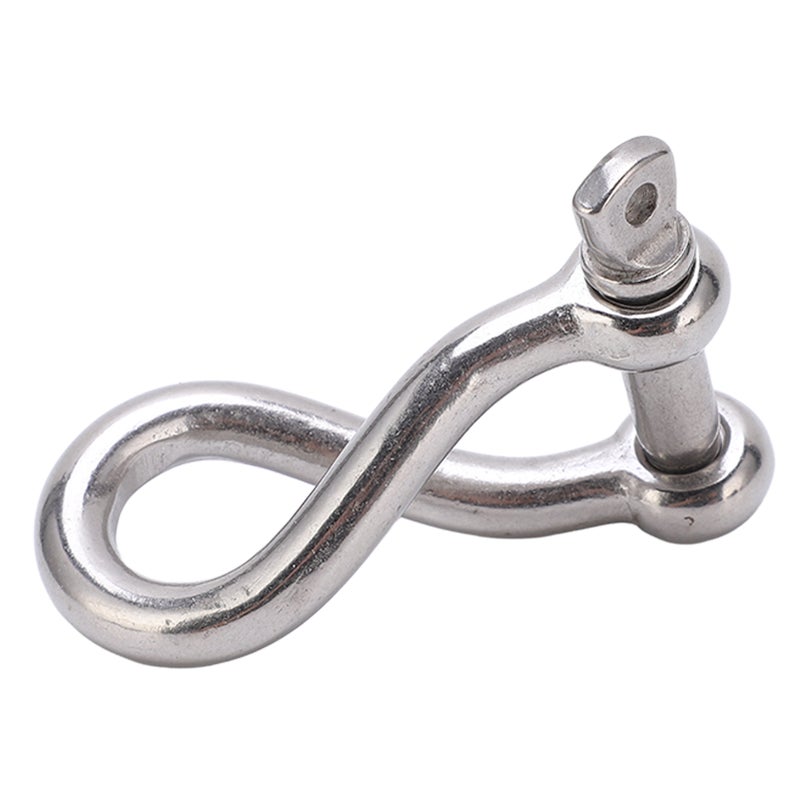 Stainless Steel Twist Shackle Marine Grade 8mm Yacht Boat Twisted Anchor Shackle (M8) - Image 3