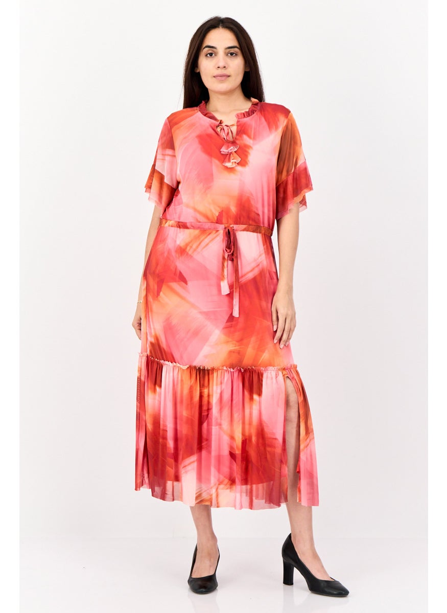 Kathy Ireland Women Mesh Midi Dress, Multicolor  - Image 1