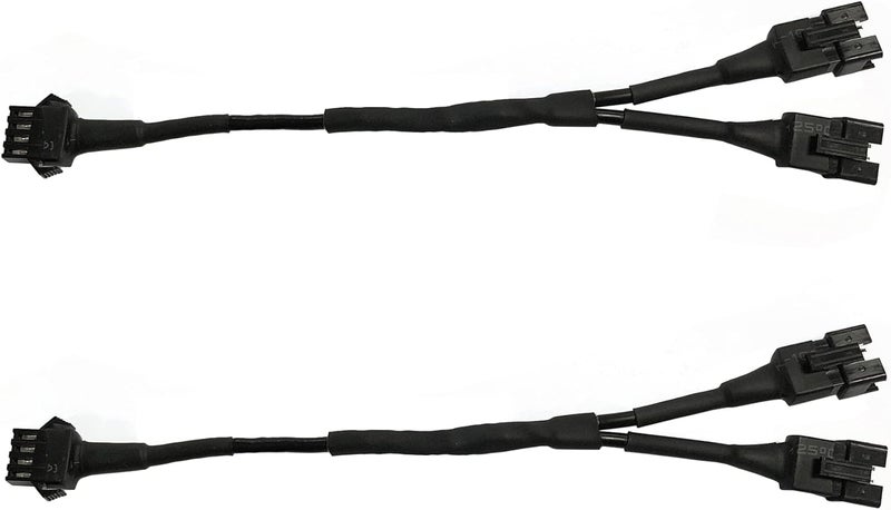 NBWDY 2Pcs 19cm Extension Cable Wire Cord Set 3 Way Splitter Y Cable for LED motorcycle Light Multi-color Neon Strip - Image 1