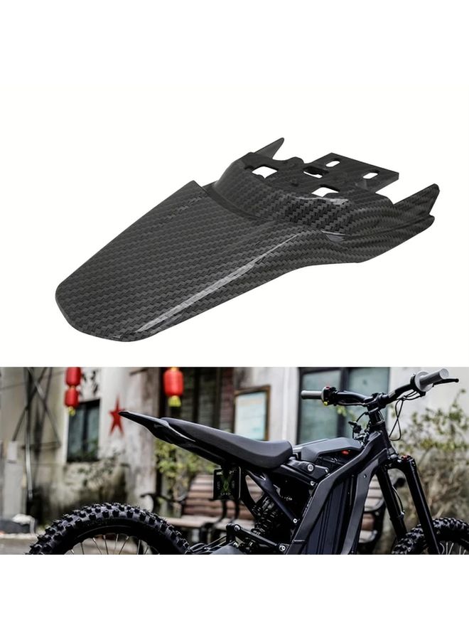 Black Polypropylene Mud Guard Rear Fender For Off Road Motorcycles Electric Dirt Bikes Custom Fit Durable All Terrain Protection - Image 1