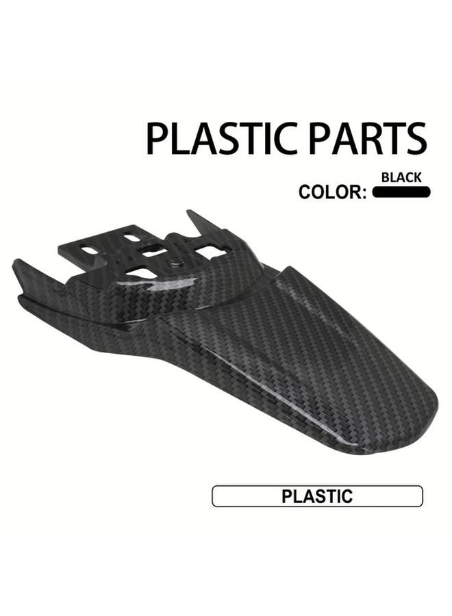 Black Polypropylene Mud Guard Rear Fender For Off Road Motorcycles Electric Dirt Bikes Custom Fit Durable All Terrain Protection - Image 3