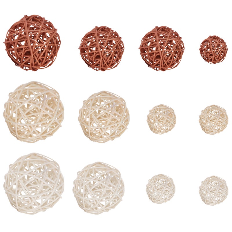 24 Pcs Weaving Rattan Crafts Decor Layout Supplies Rattan Pendant - Image 2