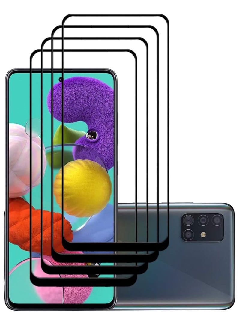 ACLIX 4 Pieces Antistatic ESD Dustproof Premium Quality High Definition Tempered Glass Screen Protector Designed For Samsung Galaxy A51 - Image 1