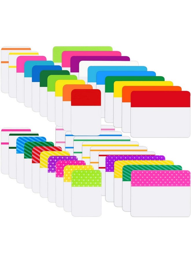 Jovitec 800 Pieces File Tabs Sticky Index Tabs 1 Inch And 2 Inch Writable And Repositionable Filing Tabs Color Tabs For Page Binders Folder Notebooks Book Markers Reading Notes Classify Files - Image 1