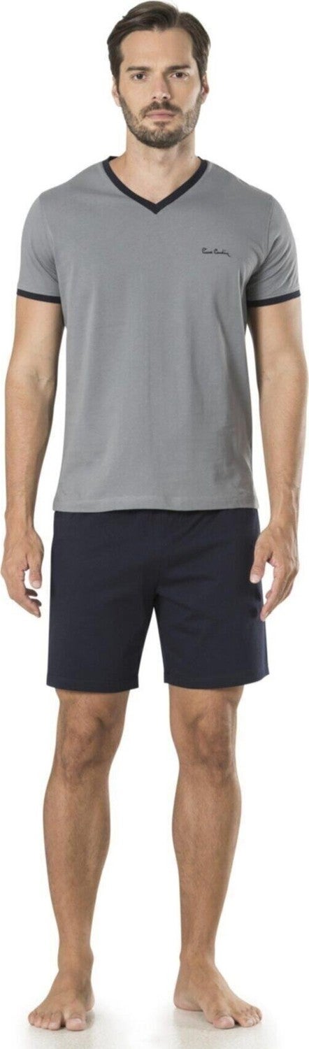pierre cardin 5595 5 Pieces Sleepwear Pajama Set - Gray  - Image 3