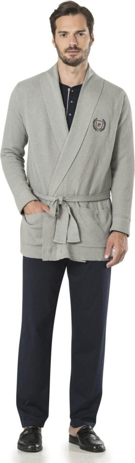 pierre cardin 5595 5 Pieces Sleepwear Pajama Set - Gray  - Image 1