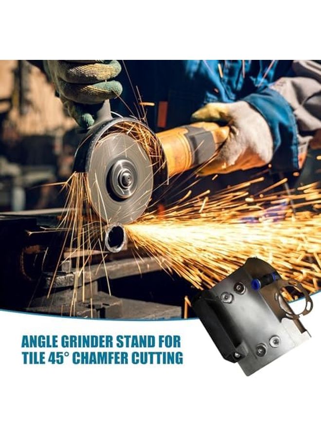 Extended And Upgraded Version 45 Degree Angle Grinder Stand Metal Tile Cutting Bracket - Image 3