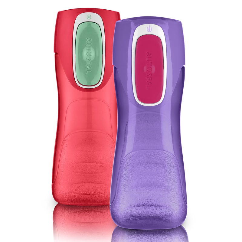 Contigo AUTOSEAL Trekker Kids Water Bottles, 14 oz., 2-Pack, Sprinkles and Wink - Image 1
