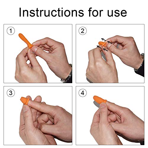 COOSKIN 100 PCS Latex Finger Cots Reusable Rubber Fingertips Protective Glove Duty Industrial Grade Finger Cots - Image 3