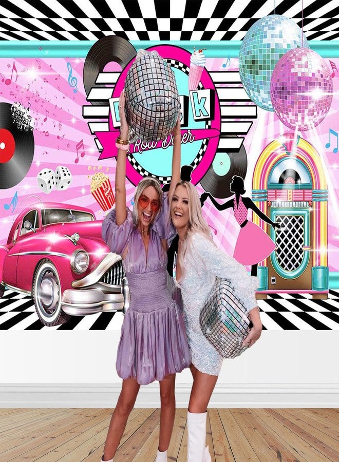 موكسيكا خلفية لافتة حفلات من موكسيكا من الخمسينيات، ذات طابع موسيقى الروك آند رول الكلاسيكي، وخلفية كشك الصور لديكورات أعياد الميلاد في الخمسينيات، ومستلزمات حفلات التصوير الفوتوغرافي، مقاس 72.8 × 43.3 بوصة - Image 3