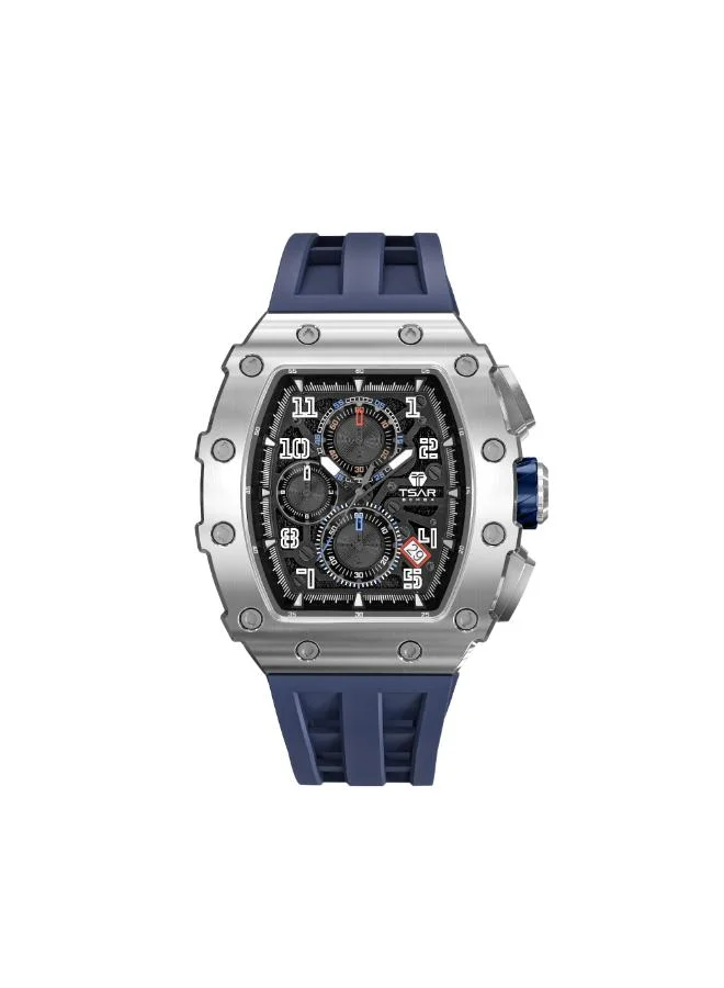 TSAR BOMBA Men's Silicone Analog Watch TB8204Q-34 - 43.5*50.5 mm