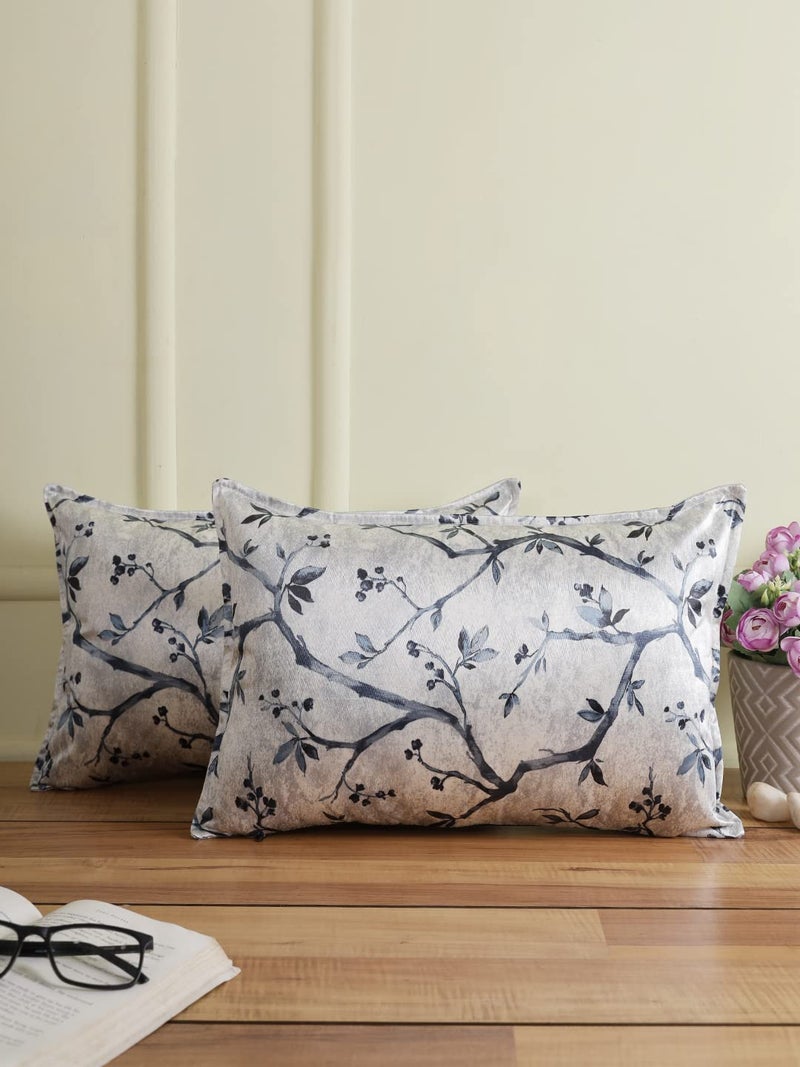 The Conversion Set of 2 Decorative sham/Baby/Rectangle Premium Pure Mercerized Satin Finish Blue Color, 2 pc Baby Pillow Cover - 12"x18" - Image 1