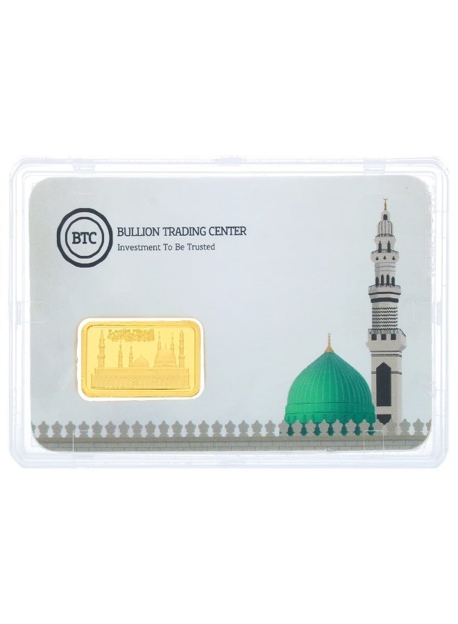 BTC 5 Grams Madina Gold Bar 24KT - Image 1