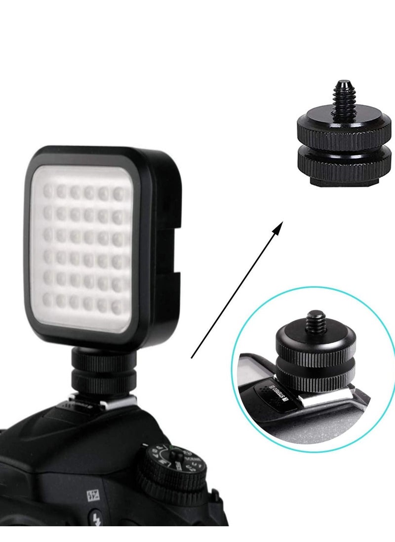Y&D - Camera Screw Mount Kit, 22pcs 1/4" and 3/8" Converter Thread Adapter Hot Shoe Kit for DSLR Camera/Tripod/Monopod/Light Stand - Image 1
