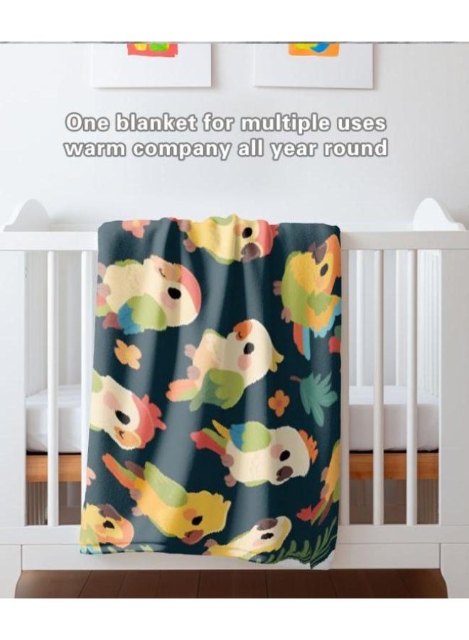 عام بطانية رقيقة من الفانيلا الكرتونية للأطفال والرضع (دافئة ومريحة، ومناسبة للنوم والألعاب) 70 سم * 100 سم - Image 1