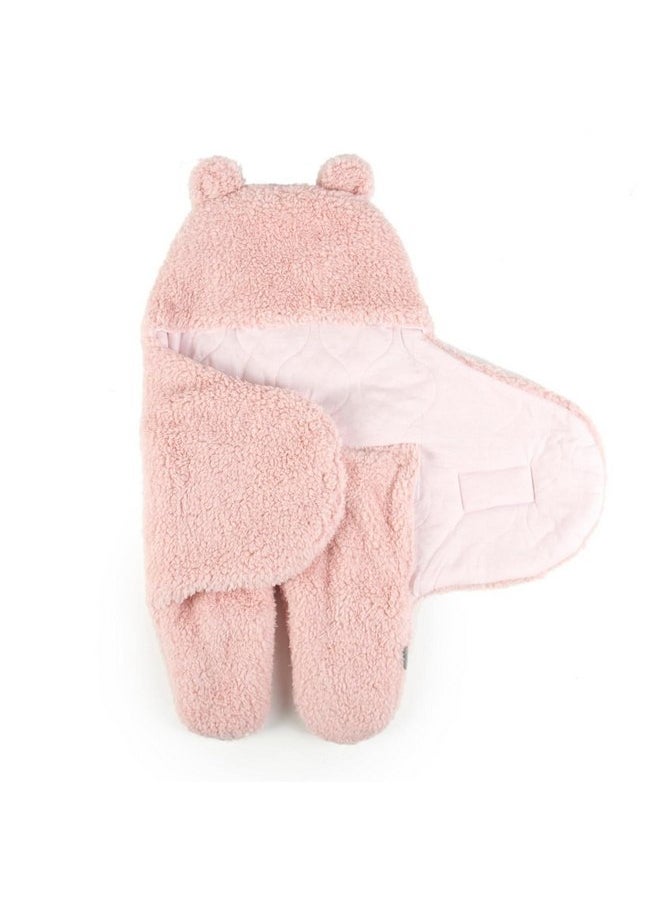 Tadpoles Tadpoles Super Soft Plush Sherpa Swaddle Wrap - Blush | 100% Microfiber Plush Polyester Sherpa | Soft, Smooth & Durable | Fits Babies 0-12 Months | Ideal for Use in a Stroller, Car or Crib 
