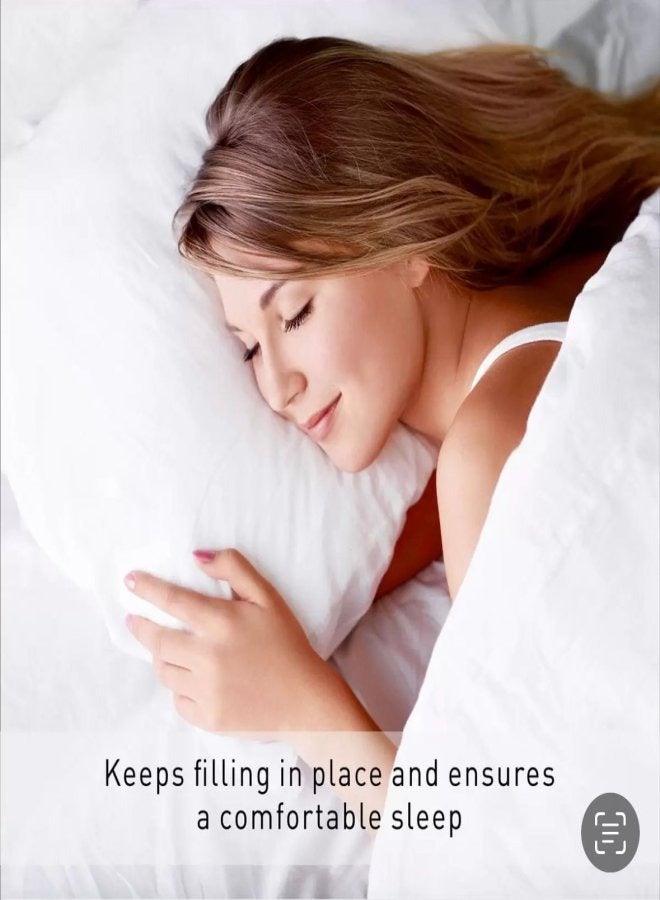 Cadrica 4 Piece Single Bedding Set - Includes 1 Duvet Cover, 1 Fitted Sheet, and 2 Pillowcases - Ultra Soft & Durable - Single Size (White - Plain) - Image 4