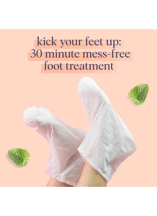 SpaLife - SpaLife Softening Care Foot Sockies (8-Pack) - Spearmint & Tea Tree Oil, Exfoliating Pack for Healthy Feet, Intensive Repair, Callus Remover Sockies, Dry Skin Solution, Moisturizing Foot Treatment - Image 1