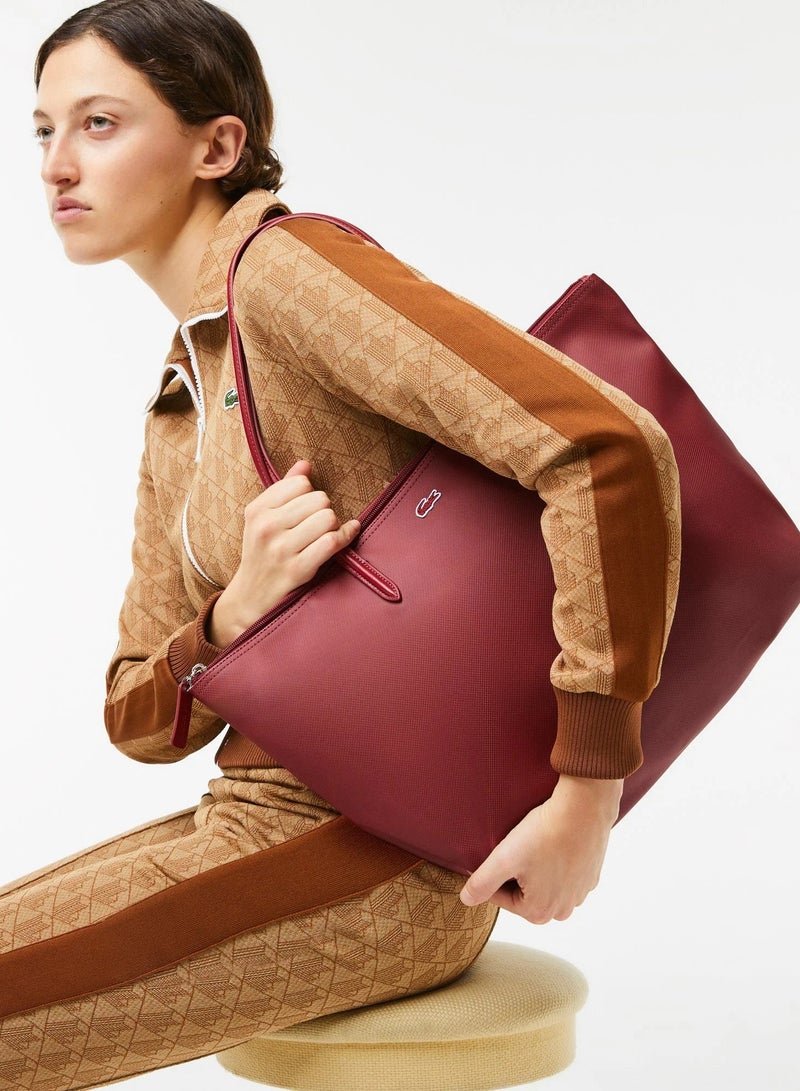 Lacoste Women's L12.12 Concept Fashion Versatile Large Capacity Zipper Handbag Single Shoulder Bag Tote Bag Camera Bag Large - Image 5