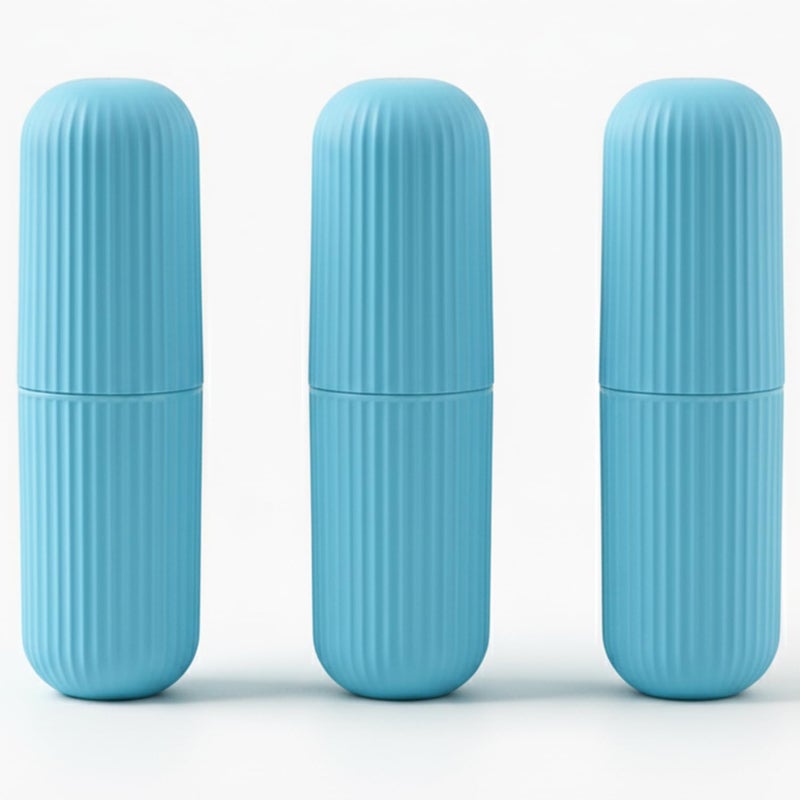 XML Toothbrush Toothpaste Holder Case Cover Container Portable Protective Plastic for Traveling, Camping, Bathroom,Home, School, Business Travel Accessories - Image 1
