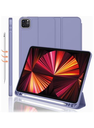 For iPad Pro 11 Case 2024 (M4 5th Generation) with Pen Holder, Flexible TPU Back Protective Case Supports Apple Pencil Pro/USB-C, Auto Sleep/Wake - pzsku/Z9C05731CC846E26395F1Z/45/_/1737547618/b30671b9-b3d2-4da8-9531-c0cba7e90167