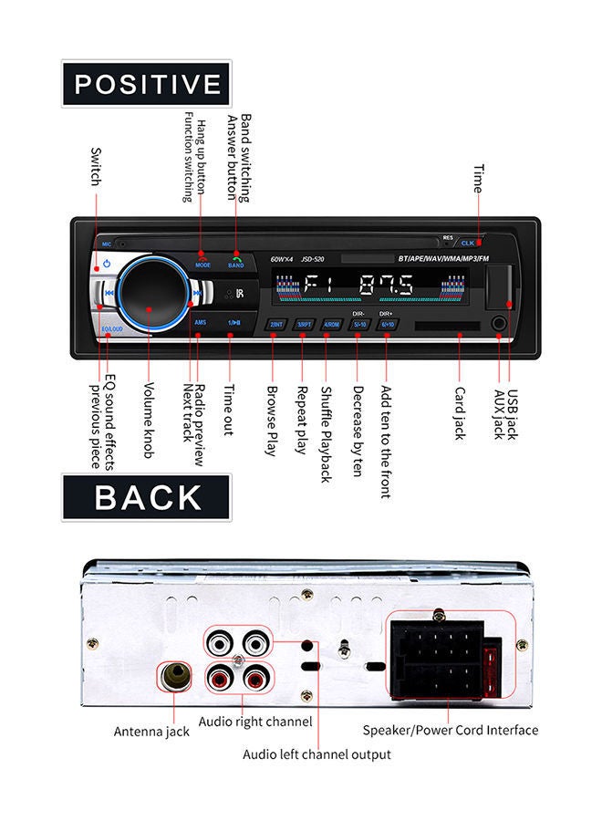NIBEMINENT Bluetooth Car Audio Player - Image 3