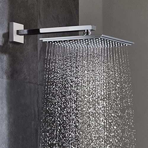 Grohe رأس دش غروهي 27705000 يورفيا كيوب، 2.5 جالون في الدقيقة، كروم ستارلايت - Image 3