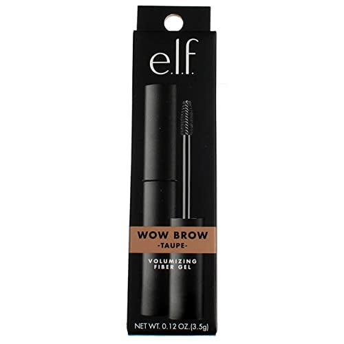 elf Wow Brow Gel Volumizing Buildable WaxGel Hybrid Creates Full VoluminousLooking Brows Locks Brow Hairs In Place Taupe FiberInfused 012 Oz