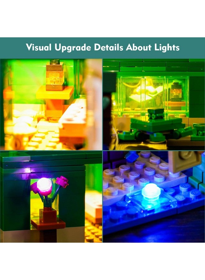 Vonado Led Light Kit Compatible With Lego Minecraft The Turtle Beach House 21254 (Lights Only, No Models) Creative Lighting Set Accessories Compatible With Lego 21254 Building Set - Image 2