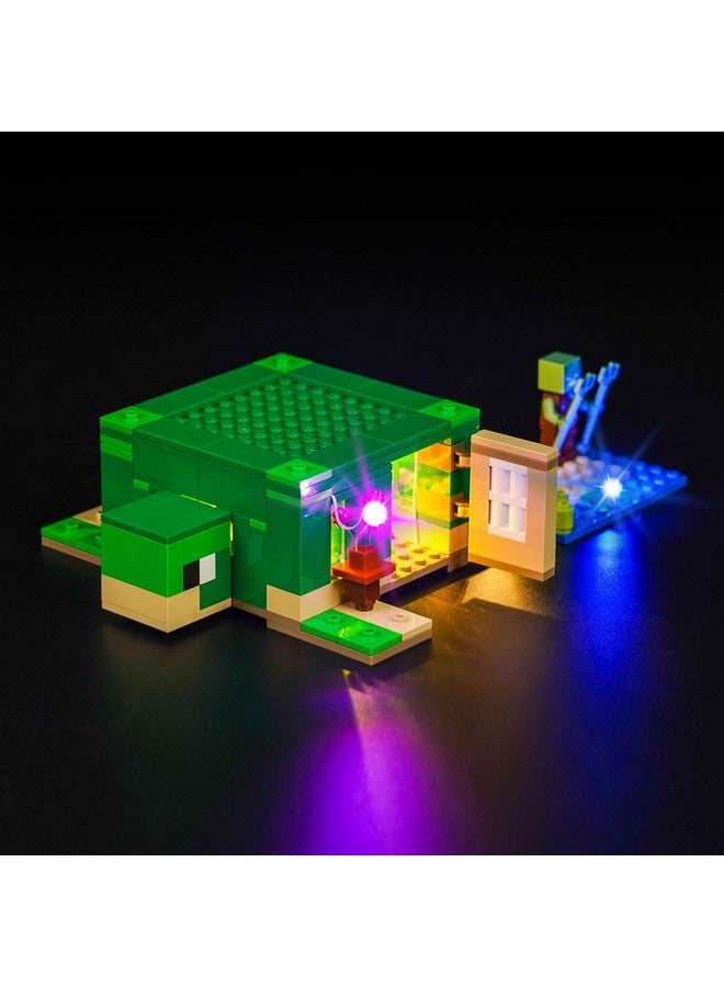 Vonado Led Light Kit Compatible With Lego Minecraft The Turtle Beach House 21254 (Lights Only, No Models) Creative Lighting Set Accessories Compatible With Lego 21254 Building Set - Image 4