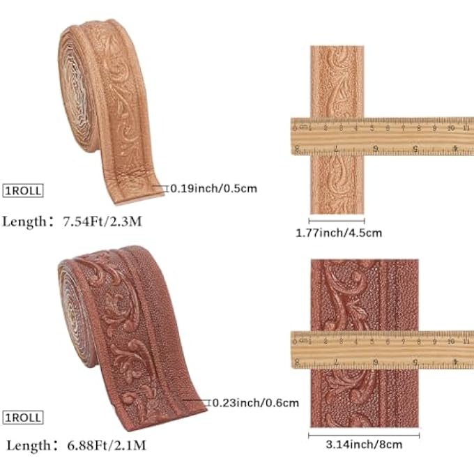 2 ROLLS BROWN FLEXIBLE CROWN MOLDING PEEL AND STICK TRIM 3D STICKY FOAM WALLPAPER BORDER XPE SELF ADHESIVE BASEBOARD EDGING LINES TAPES FOR HOTEL HOME WALL MIRROR DIY DECORATION - Image 3