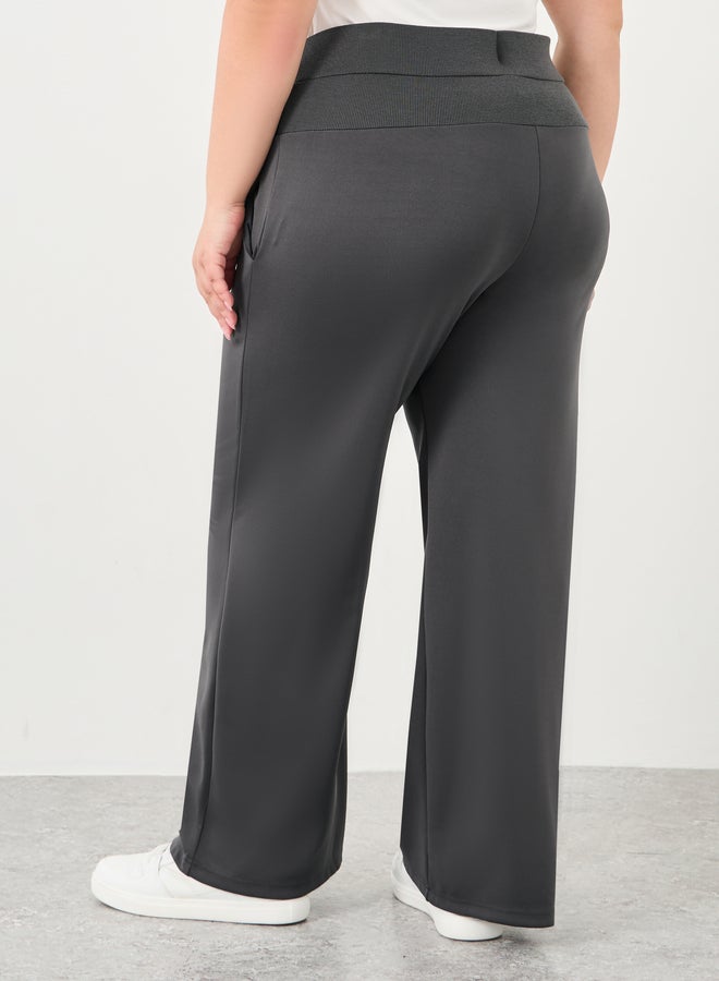 ستايلي بلس جوجرز سكوبا بخصر عريض فحمى - Image 4