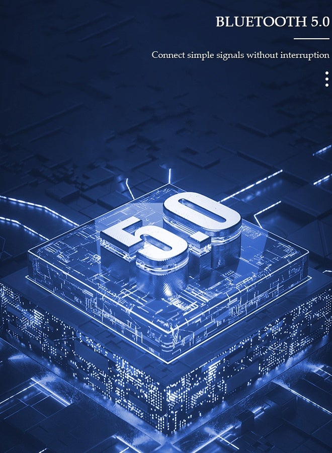 DUNISO سماعات رأس لاسلكية حول الرقبة تعمل بتقنية البلوتوث 5.0 لإجراء مكالمات هاتفية مع وقت تشغيل إضافي طويل يصل إلى 200 ساعة وسماعات أذن لاسلكية حول الرقبة مقاومة للماء لنظامي التشغيل IOS وAndroid - Image 3