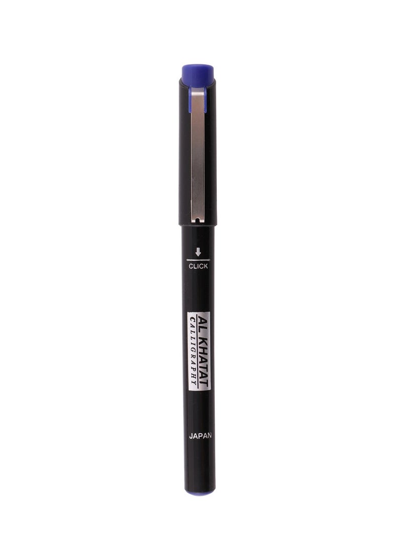 Al Khatat 1-Piece Calligraphy Pen 2mm Tip Blue Ink - Image 1