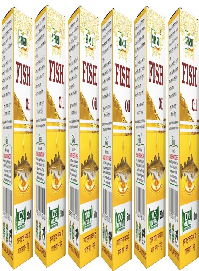 Sansu Pure Machli Ka Tail 50ml (Pack of 6) | Herbal Oil. - Image 1