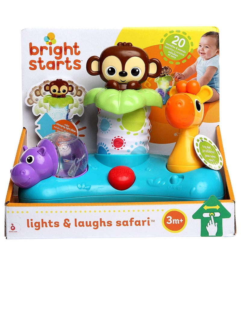Bright Starts Bright Starts Lights, Laughs Safari Toys 20 Melodies and Sounds  - Image 1