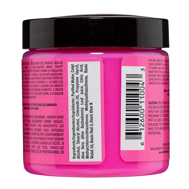 MANIC PANIC Classic Cotton Candy Pink Semi Permanent Hair Color - Bright Pink Hair Dye for Women & Men That Lasts 4-6 Weeks - Vegan, Ammonia & Cruelty-Free - Create & Mix Custom Shades (4oz / 2pk) - Image 2