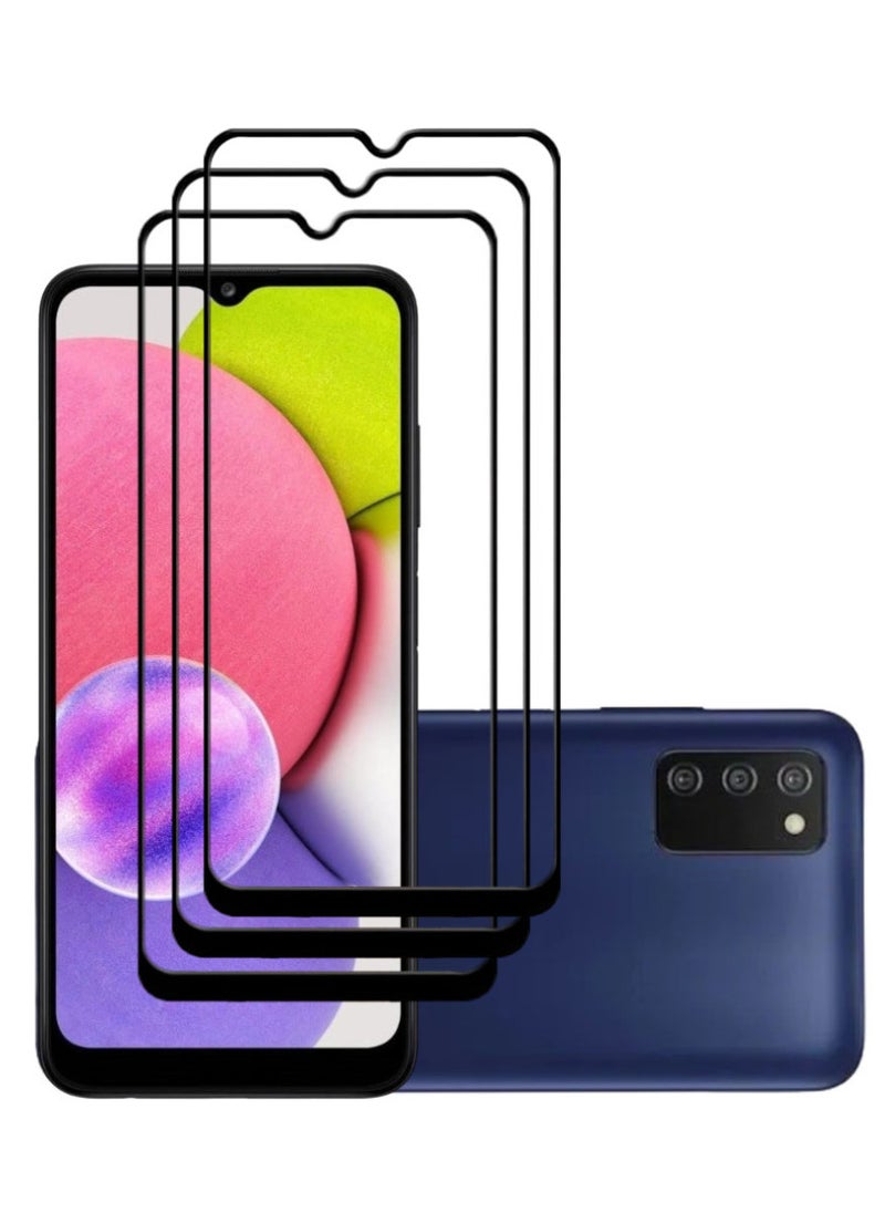 ACLIX 3 Pieces Antistatic ESD Dustproof Premium Quality High Definition Tempered Glass Screen Protector Designed For Samsung Galaxy A03s - Image 1