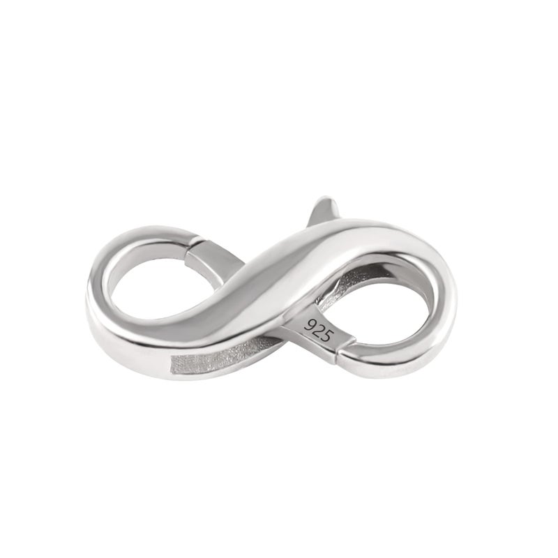 Lobster Clasp Necklace Bracelet Extender925 Sterling Silver Necklace Connector Bracelet Extender Clasps White Gold Plated Closures Claw for DIY Jewelry Repair055x024Silver1P