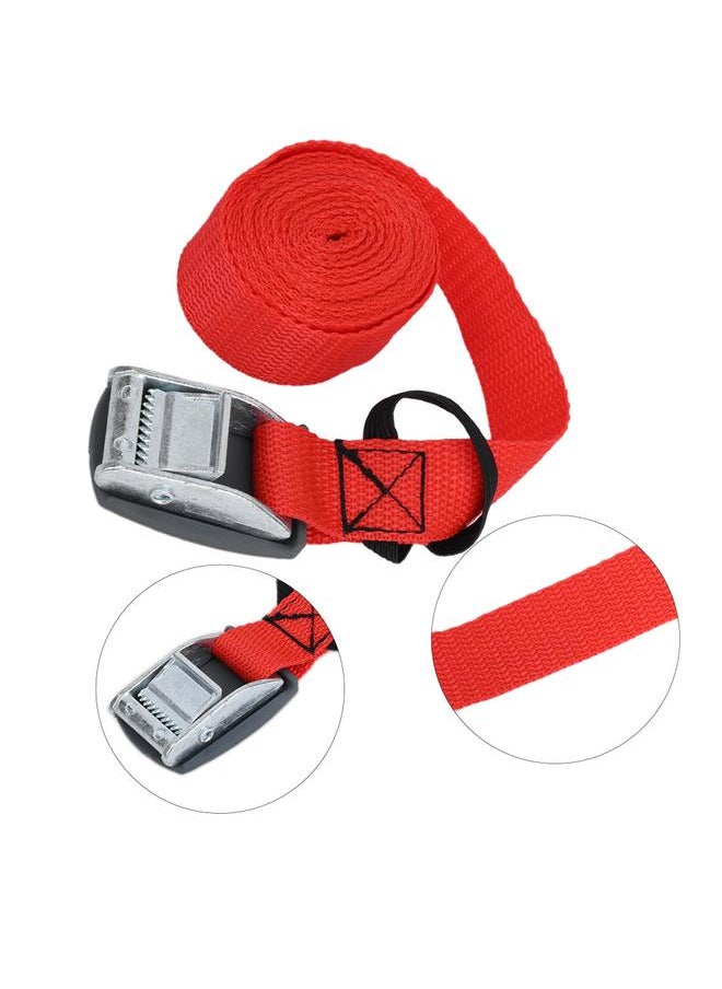 Thoraya 3 Meters Polyester Outdoor Lashing Tie Surfboard Kayak Rack Buckle Lock Tie Down Strap(Red)  - Image 5