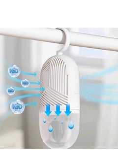 Plan A Reusable Dehumidifier with Hanging Hook – Dehumidifier with Water Collector & 360° Ventilation, Mildew Resistant for Wardrobes, Rooms, Bathrooms – Hanging Box to Eliminate Moisture and Odor (White)  - Image 4