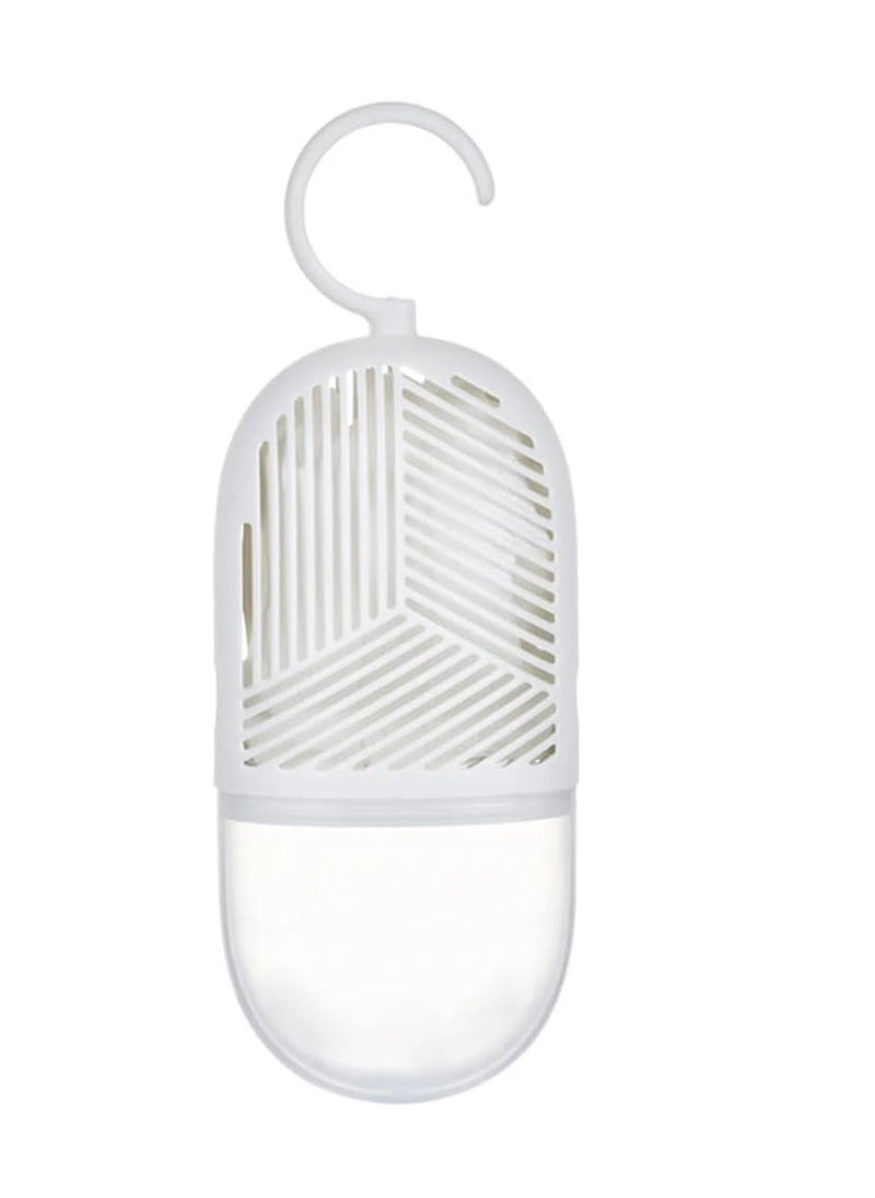 Plan A - Reusable Dehumidifier with Hanging Hook – Dehumidifier with Water Collector & 360° Ventilation, Mildew Resistant for Wardrobes, Rooms, Bathrooms – Hanging Box to Eliminate Moisture and Odor (White) - Image 1