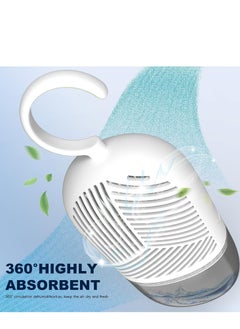 Plan A Reusable Dehumidifier with Hanging Hook – Dehumidifier with Water Collector & 360° Ventilation, Mildew Resistant for Wardrobes, Rooms, Bathrooms – Hanging Box to Eliminate Moisture and Odor (White)  - Image 5